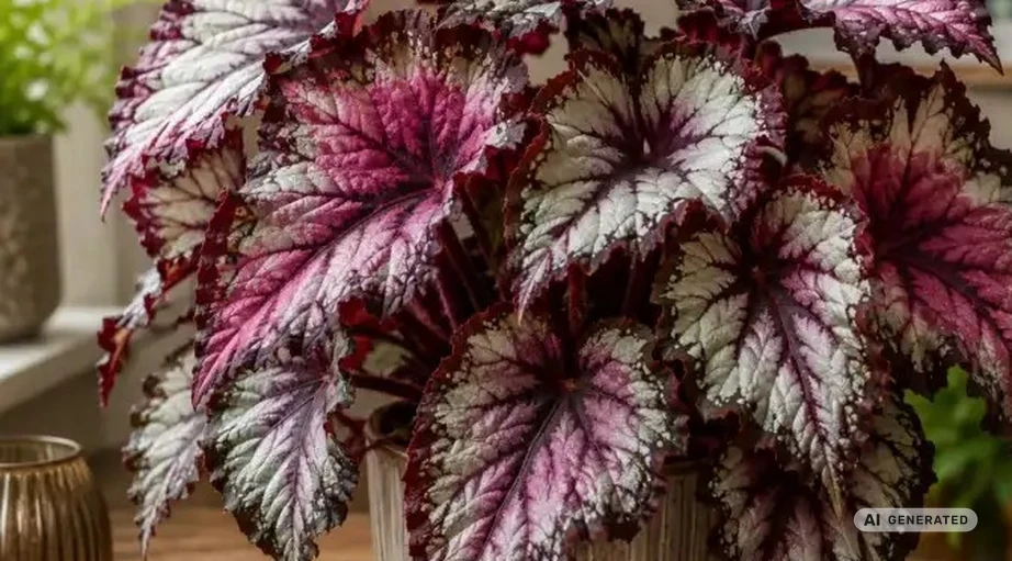 begonia-krolewska-do-polcienia Rośliny do półcienia – 6 gatunków idealnych do jasnych wnętrz