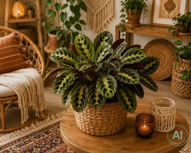 maranta-leuconeura-wnetrze-boho-1 Rośliny do wnętrz boho. Te gatunki tworzą niesamowity klimat