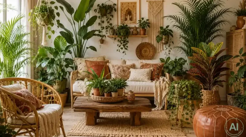 Rośliny do wnętrz boho